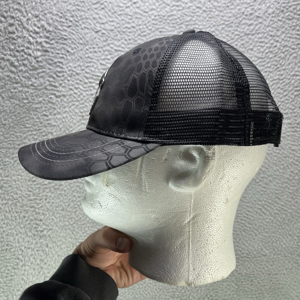 Kryptek Typhon Cap Hat Gray Camo Adult Adjustable Trucker Mesh