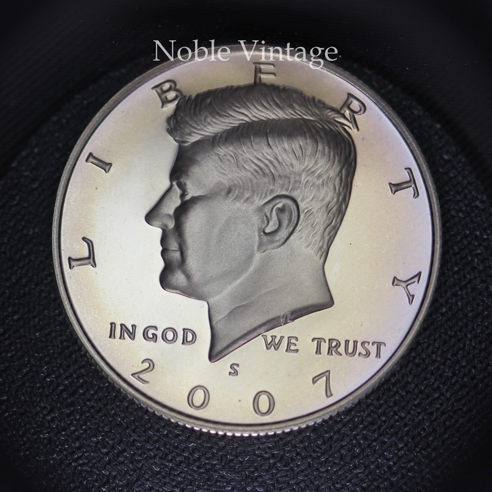 2007 S Proof Kennedy Half Dollar - Clad - Nice Toning - lot B