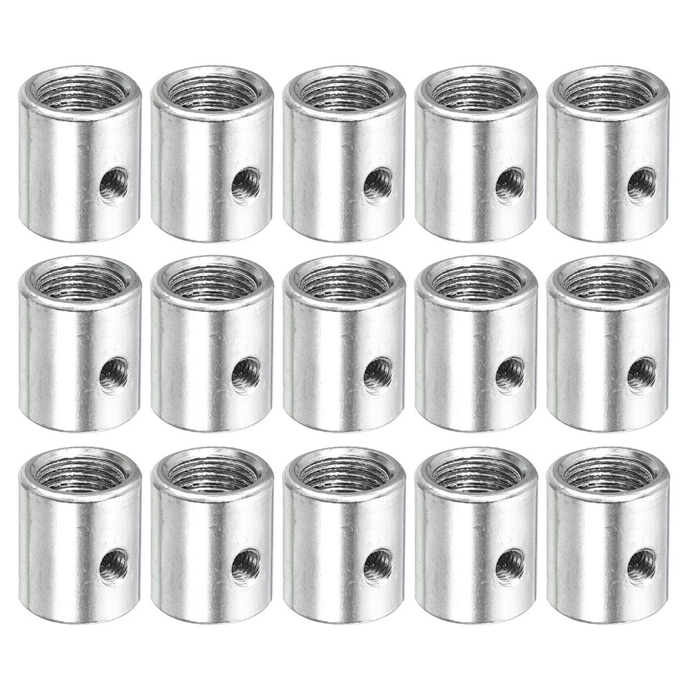 15pcs Round Coupling Nut M10 to M8 Adapter Screw Thread Convert Sleeve Connector