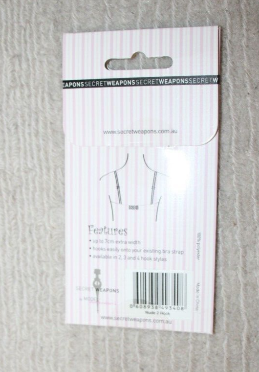 Secret Weapons 2 Hook Bra Strap Extenders