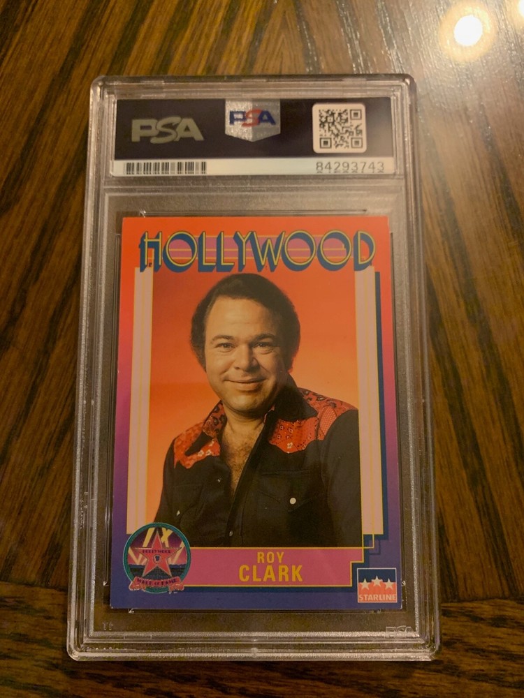 Roy Clark Autographed 1991 Hollywood Card #36 PSA Slabbed & Certified
