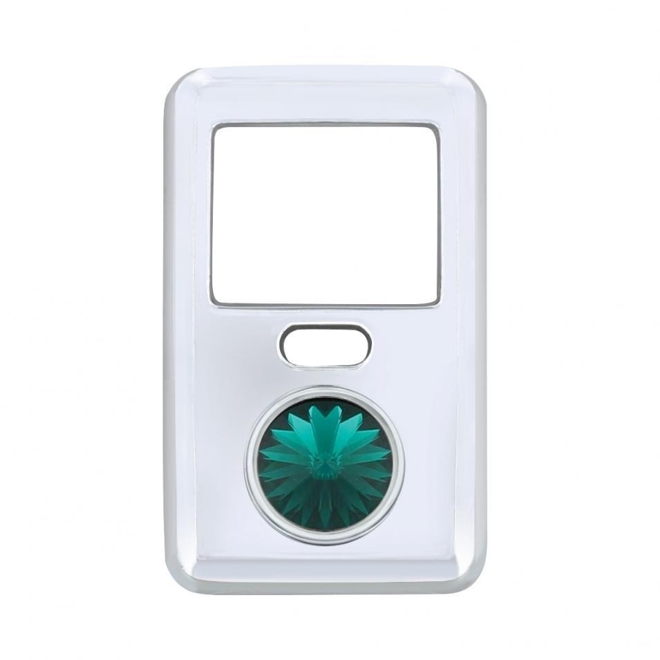 Volvo Chrome Plastic Switch Cover - Green Diamond