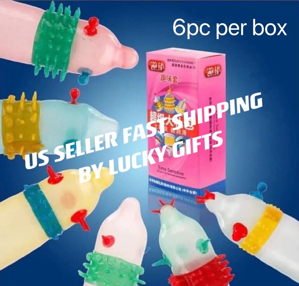 24pc Sensitive Orgasm Thin Latex Condoms Dotted Ribbed Stimulate Vaginal fast🧳