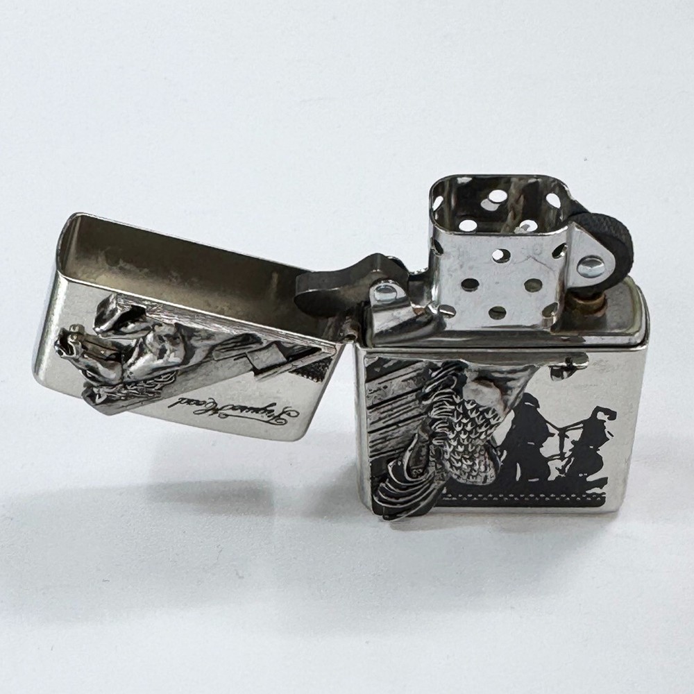 Zippo Lighter Figurehead Si Korea Special Design 📌 Genuine Windproof Engraved