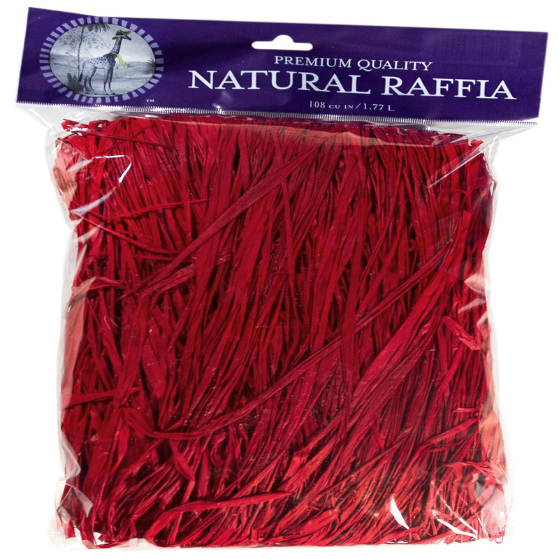 Supermoss 30044 Raffia Christmas Red 8Oz