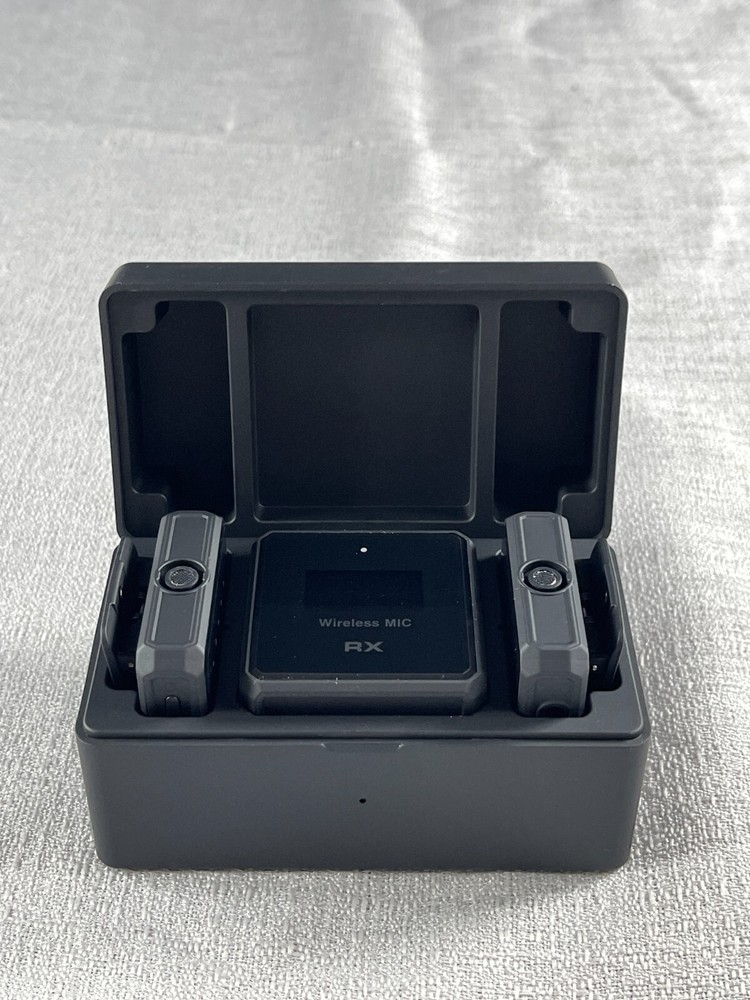 Drimzate Black Wireless Lavalier Microphone System For Camera Android