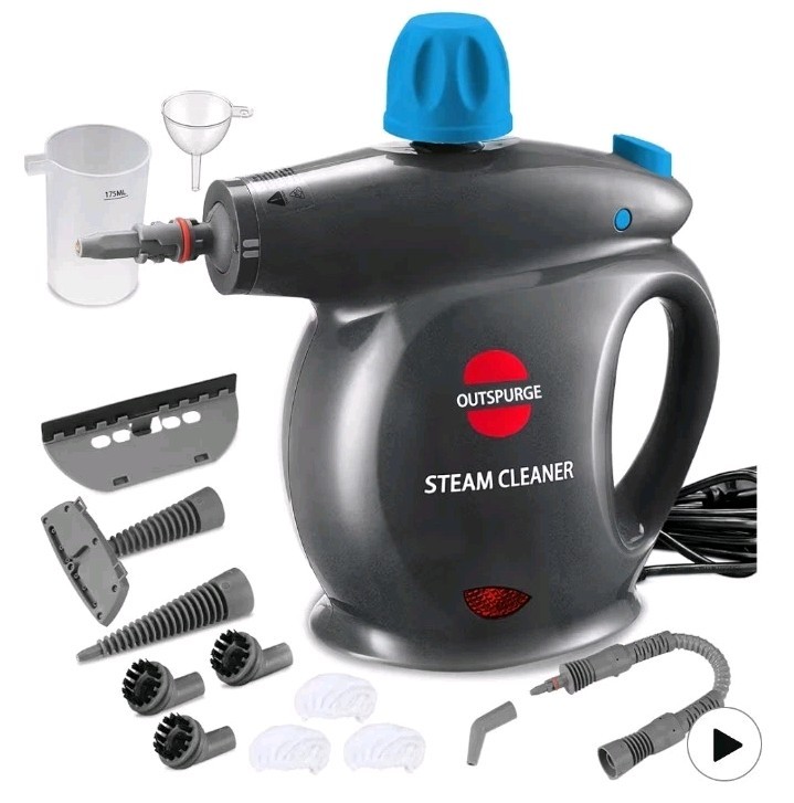 Handheld Steam Cleaner, Pressurized Multi-Surface Steam Shot