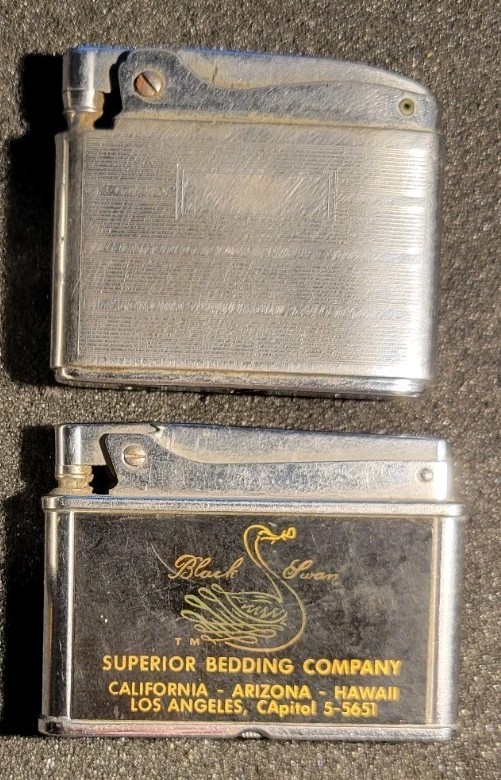 Vintage Lighter Lot X2 Ronson & Adonis Lighters Ronson Advertising See ***