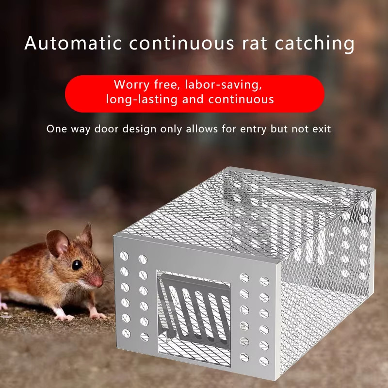Automatic Mouse Trap High Efficiency Reusable Rat Catcher Home Garden