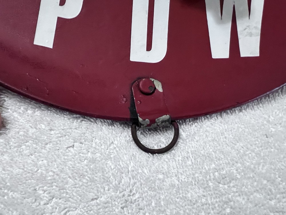 VTG MSA Fireman’s Helmet Red with original adjustable strap.