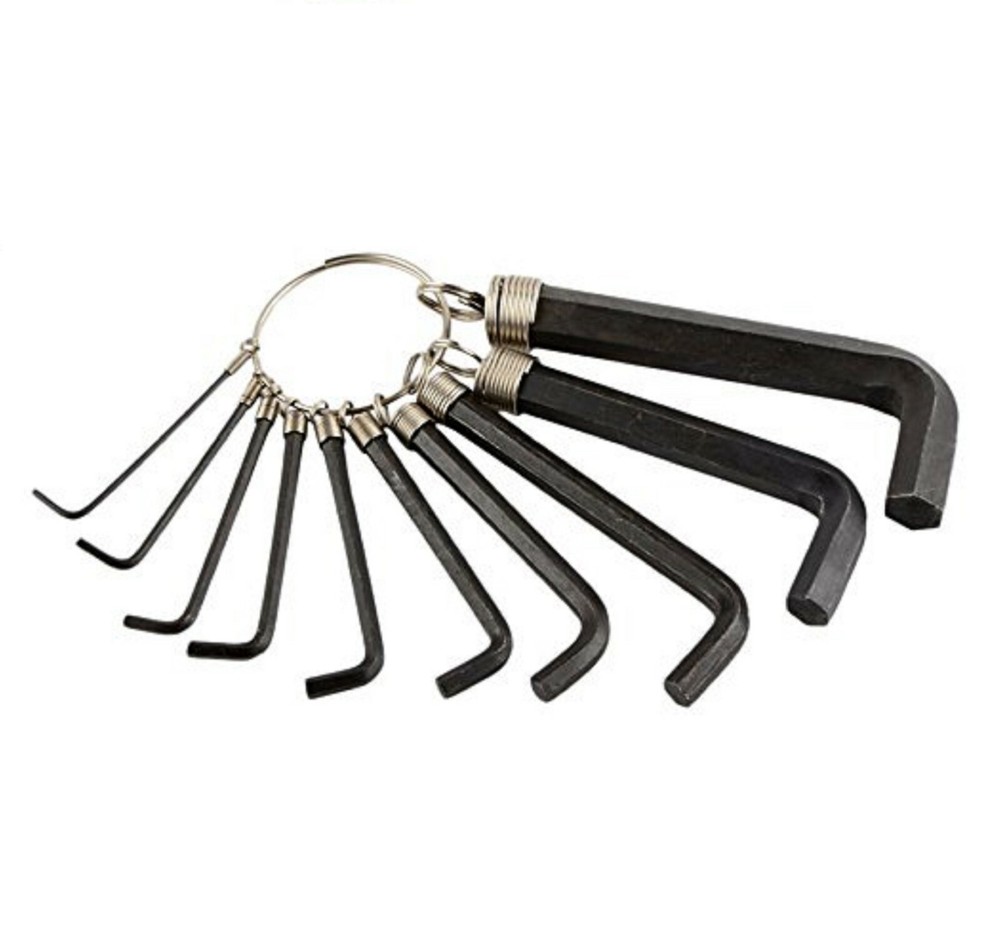 10 pc Hex Key Wrench Set - SAE