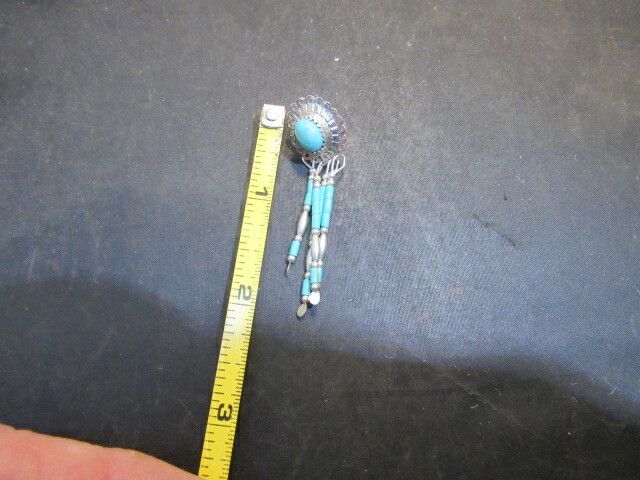 native american turquoise sterling earrings