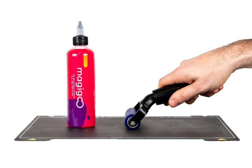 Magigoo - Glide Kit - 3D Printer Adhesive 250mL + Roller, Clear/Transparent