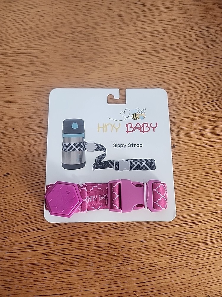 New Hny Baby Sippy Strap Pink
