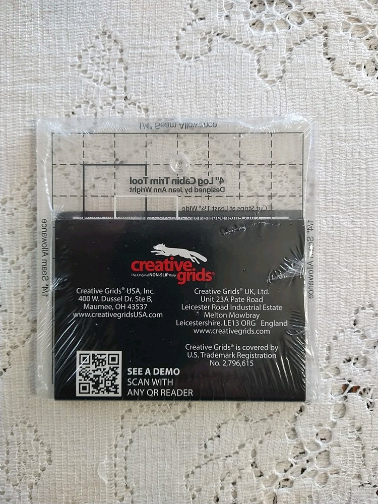 Creative Grid Non-Slip 4" Log Cabin Trim Tool CGRJAWMN4