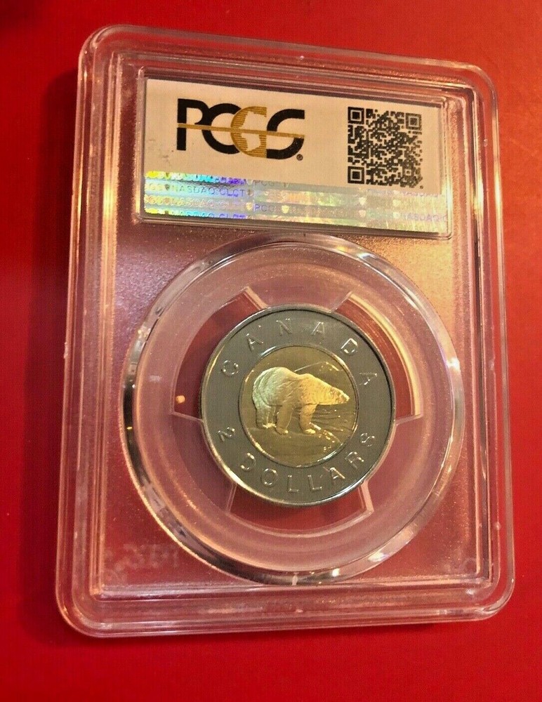 2007 $2 PCGS PL65 CANADA TOONIE PROOF HIGH GRADE