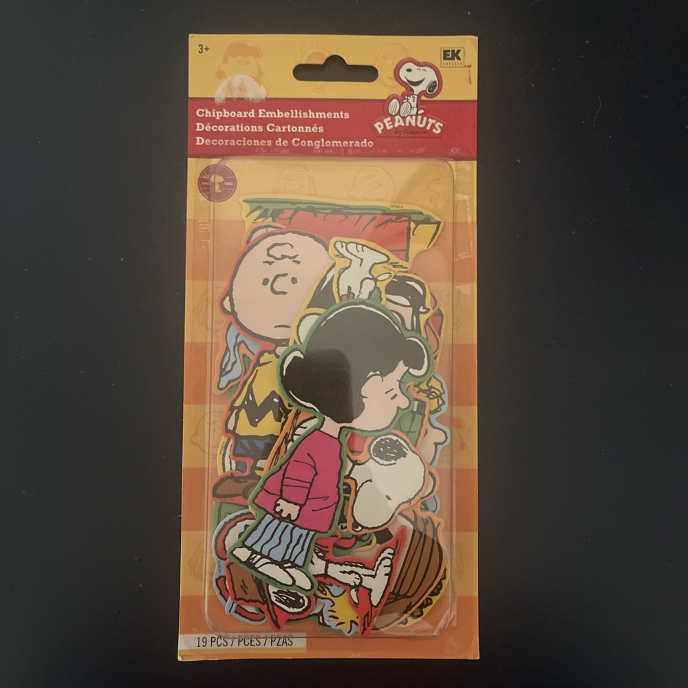 Ek Success Peanuts Chipboard Embellishments New