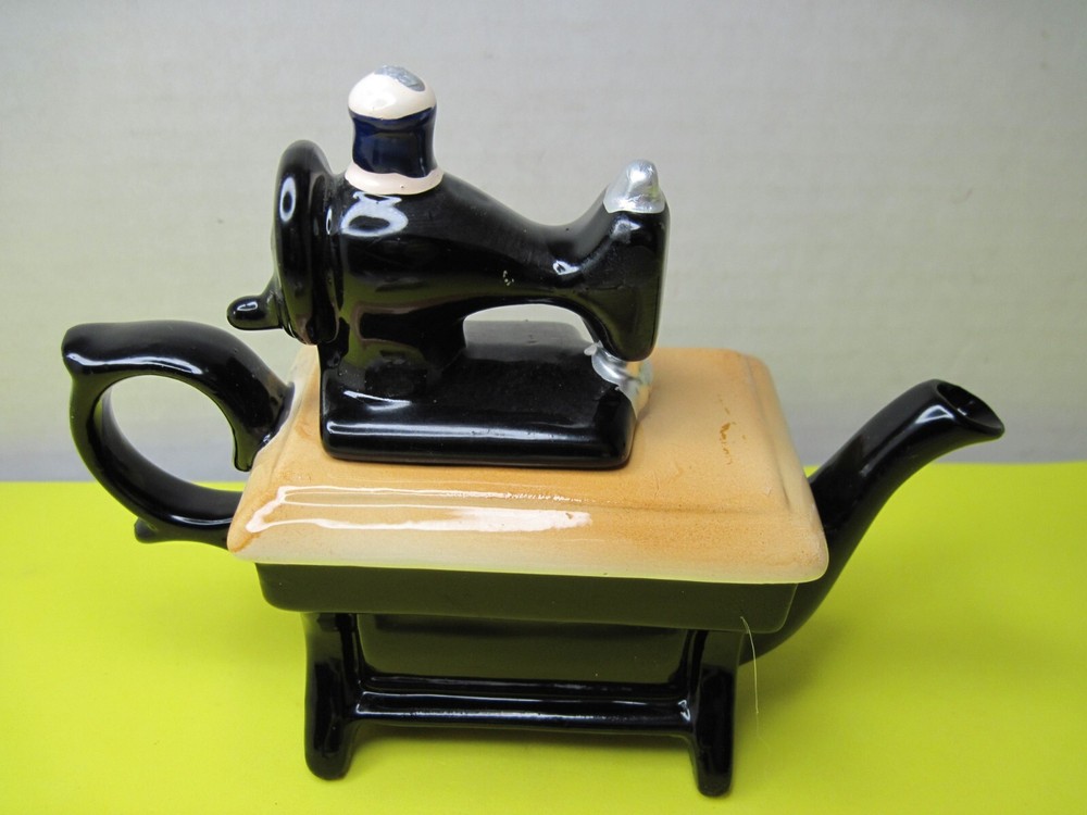 Old Ceramic GiftCo Creamer - Sewing Machine