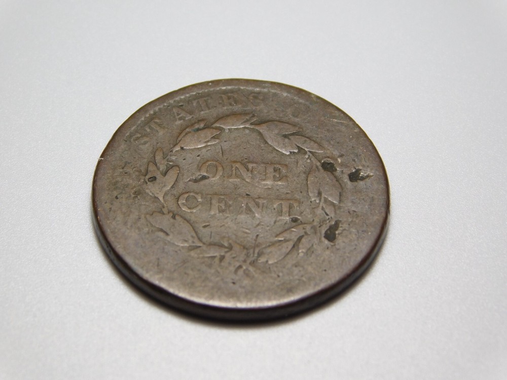US COINS 1839 CORONET HEAD LARGE CENT