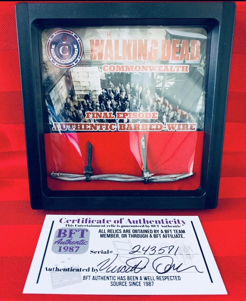 Walking Dead Commonwealth Authentic Screen Used Barbed Wire