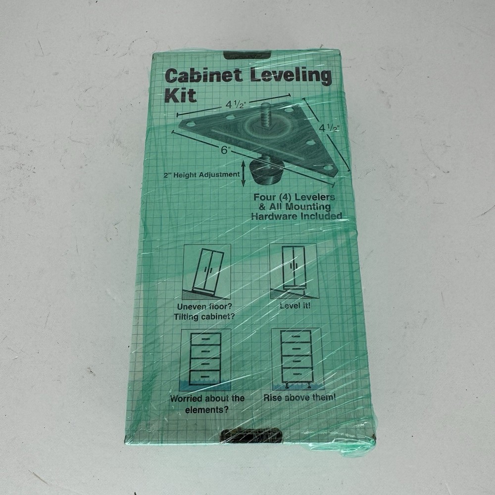 Cabinet Leveling Kit Large Cabinets Includes 4 Triangular Plates 2” Adjustment