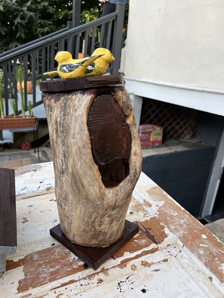 Hollow Log Bird House