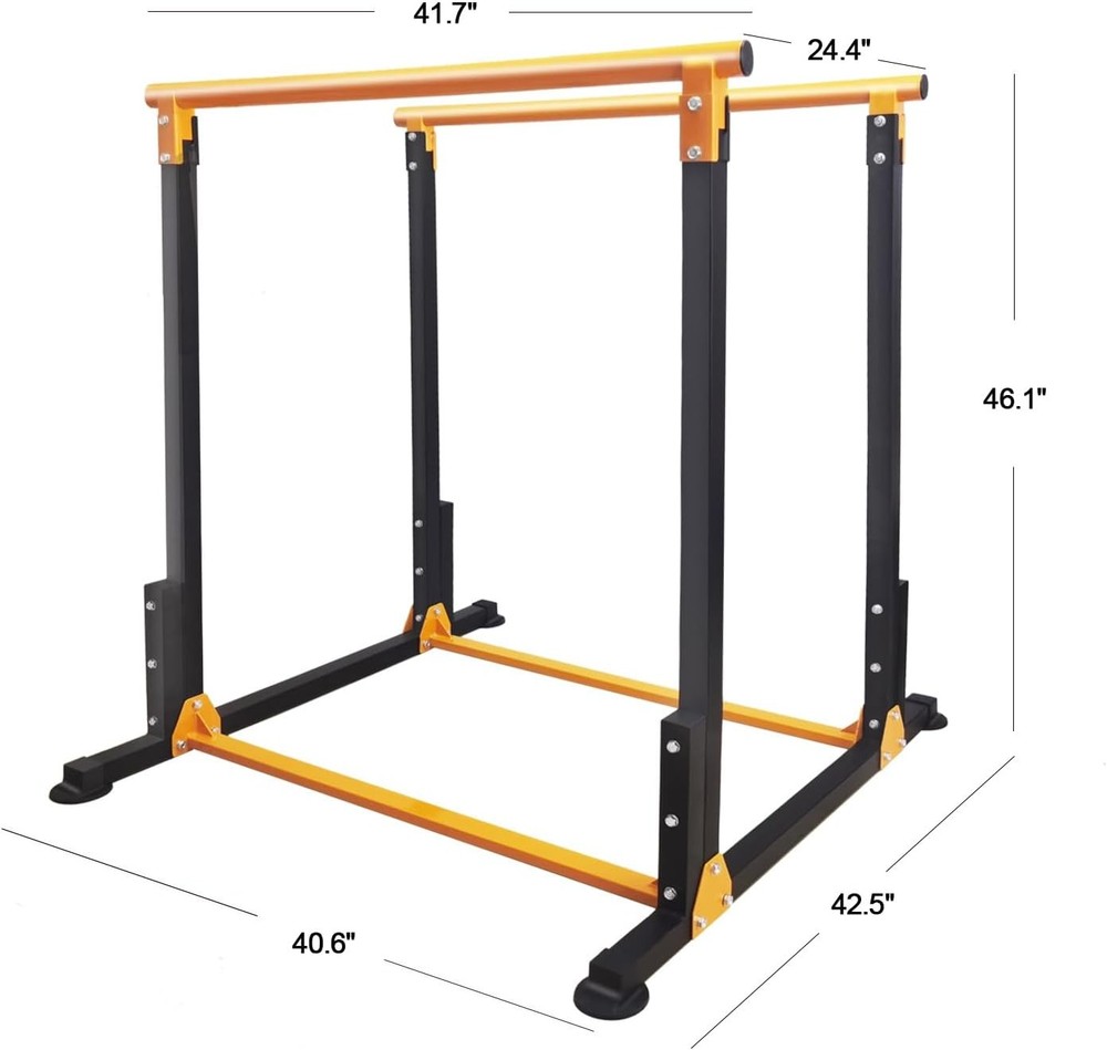 Multi-Function Dip Station for Home Gym - 600 lb Capacity - Dips & Pull-Ups