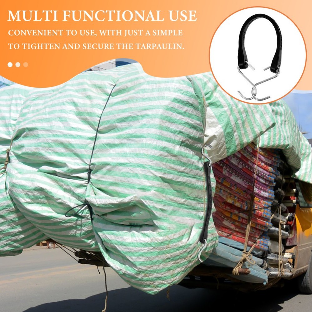 Elastic Packing Strap Vehicle Tie down Straps Bungee Cord with Hook