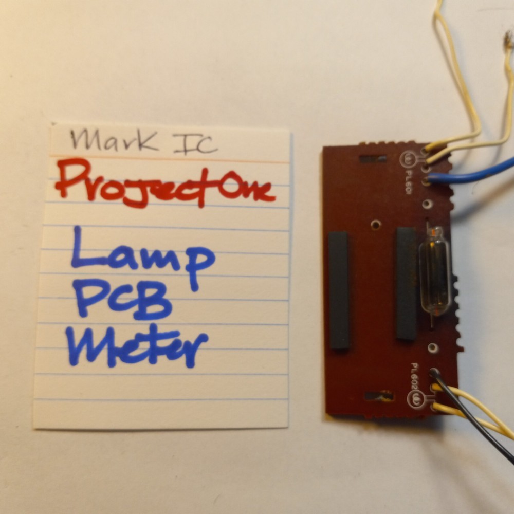 📈 PROJECT ONE⚡️ METER LAMP PCB ⚡️ MARK IC STEREO RECEIVER