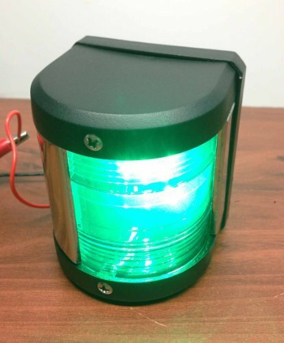 MARINE BOAT GREEN STARBOARD LED NAVIGATION LIGHT