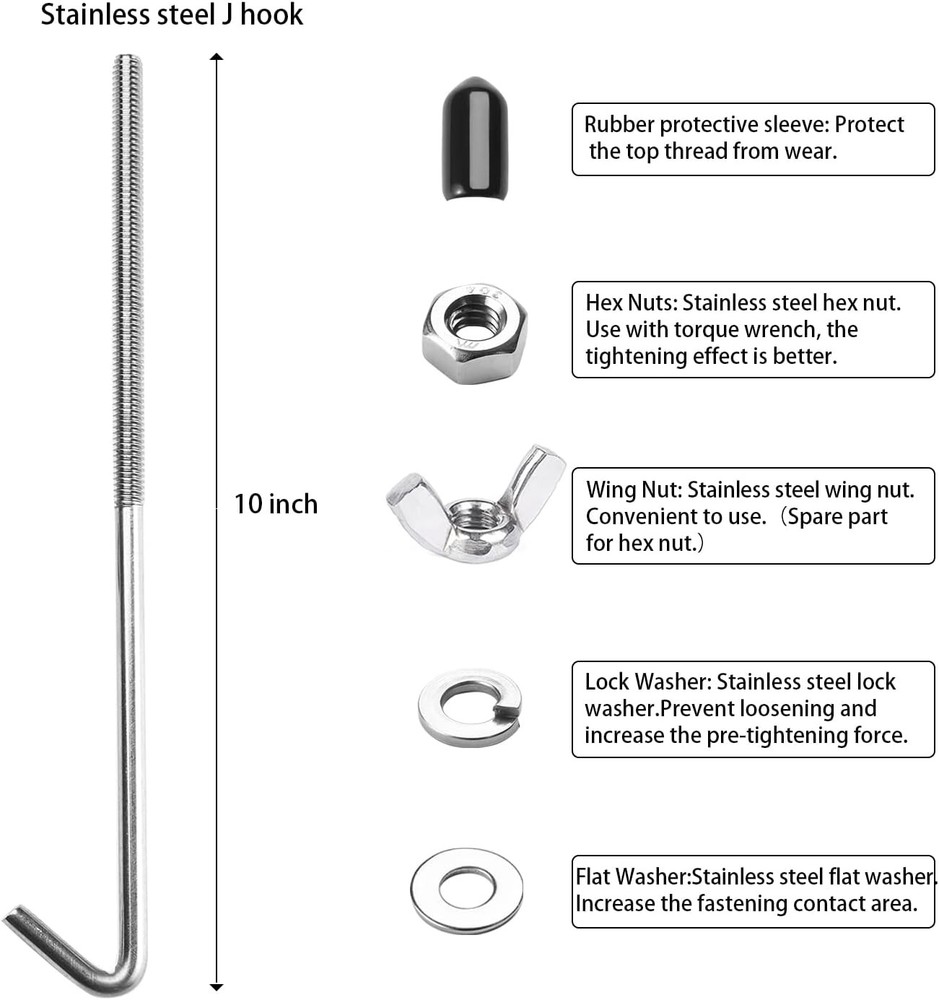 Battery Hold Down Sets with Aluminum Tie Down Bracket