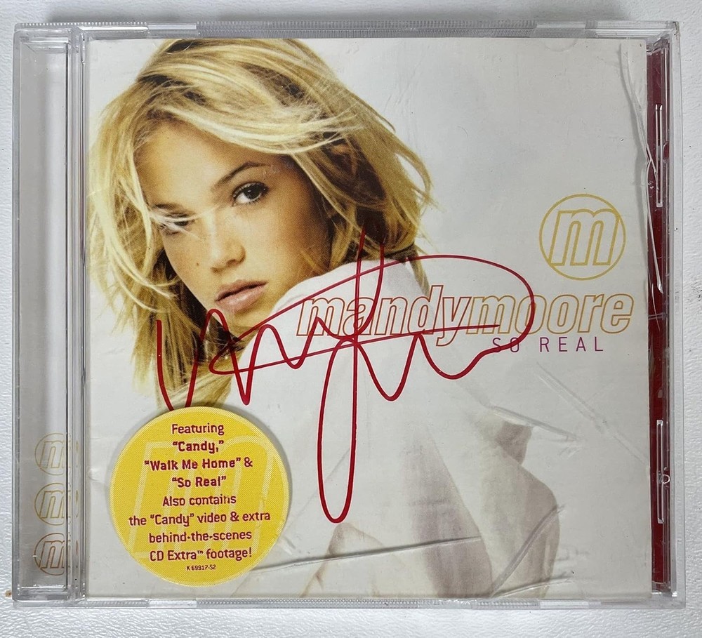 Mandy Moore Signed Autographed "So Real" Music CD Compact Disc
