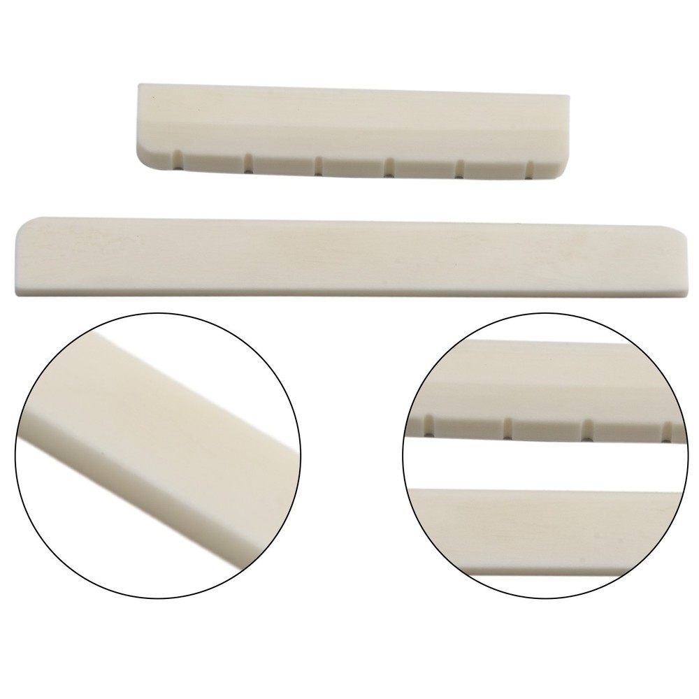 Real Bone Guitar Nut 52mm 6 String 80mm Classical Guitar Guitar Saddle