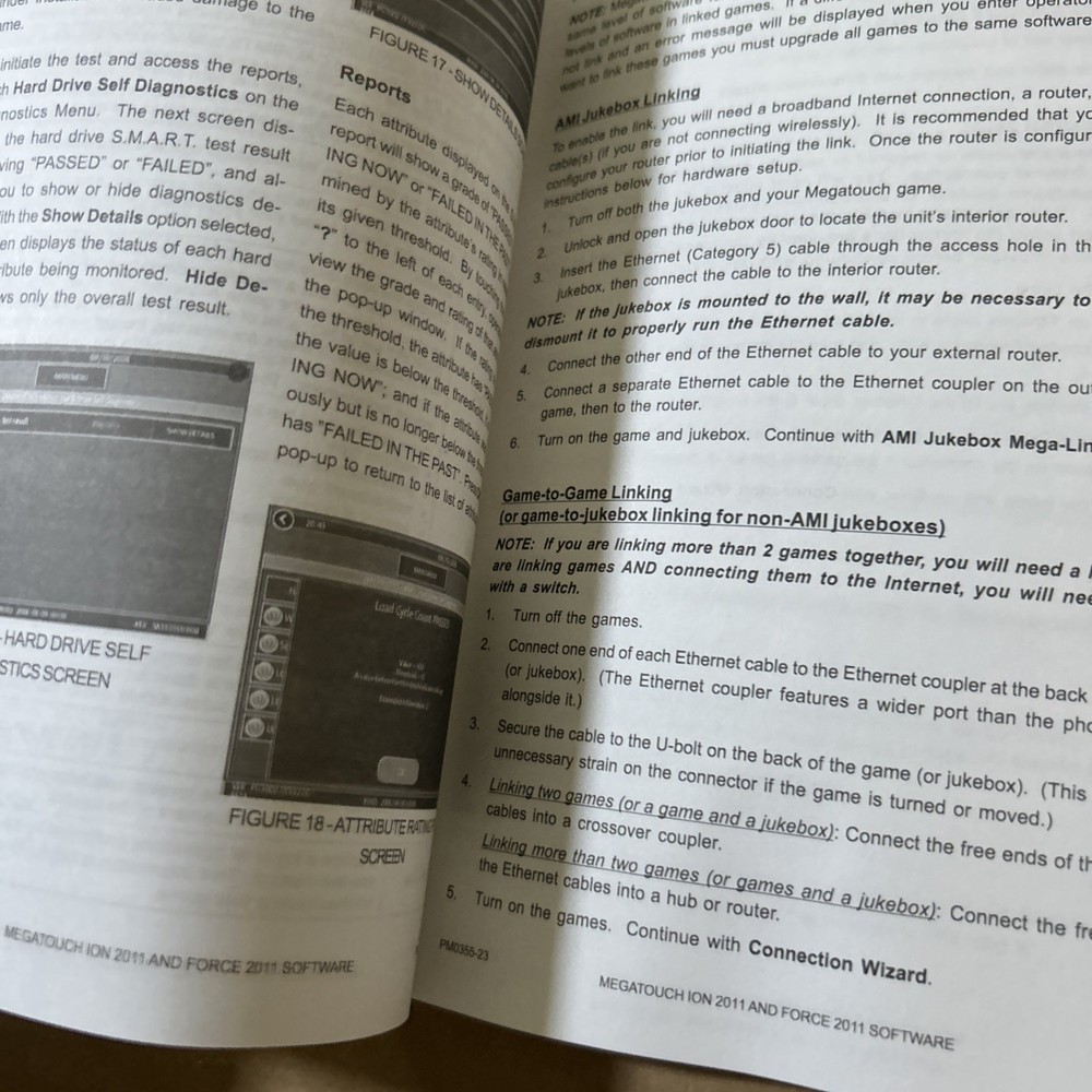 Original Force Ion 2011 MERIT MEGATOUCH owners manual