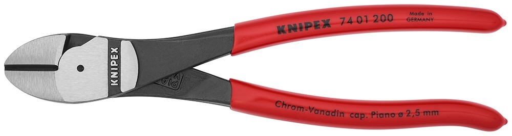 Knipex 8" Diagonal Cutters High Leverage Cutting Pliers 7401200