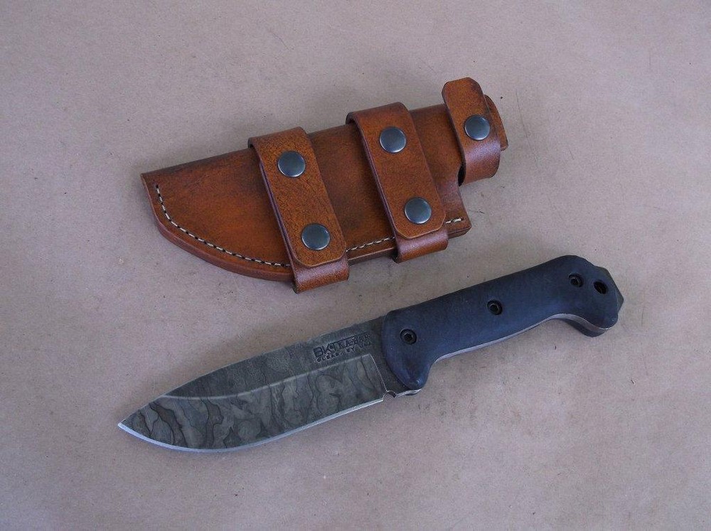 KA BAR BECKER BK-2 CUSTOM LEATHER SHEATH (SHEATH ONLY) !READ DESCRIPTION!