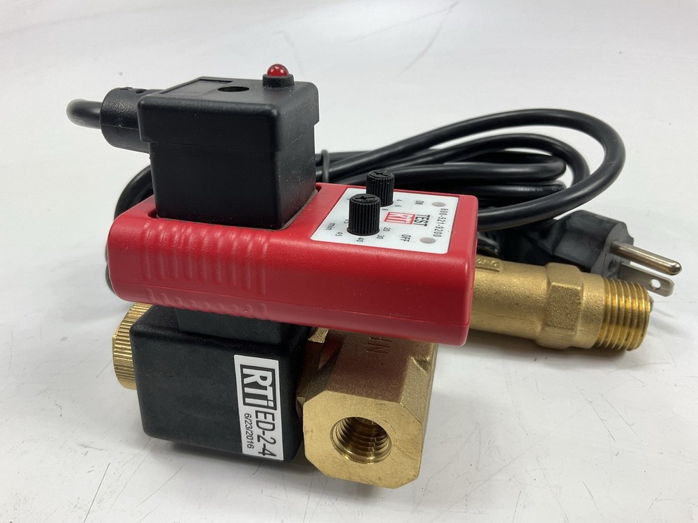 RTI ED-2-4 Air Compressor Electronic Timer Drain, Automatically Drains Water