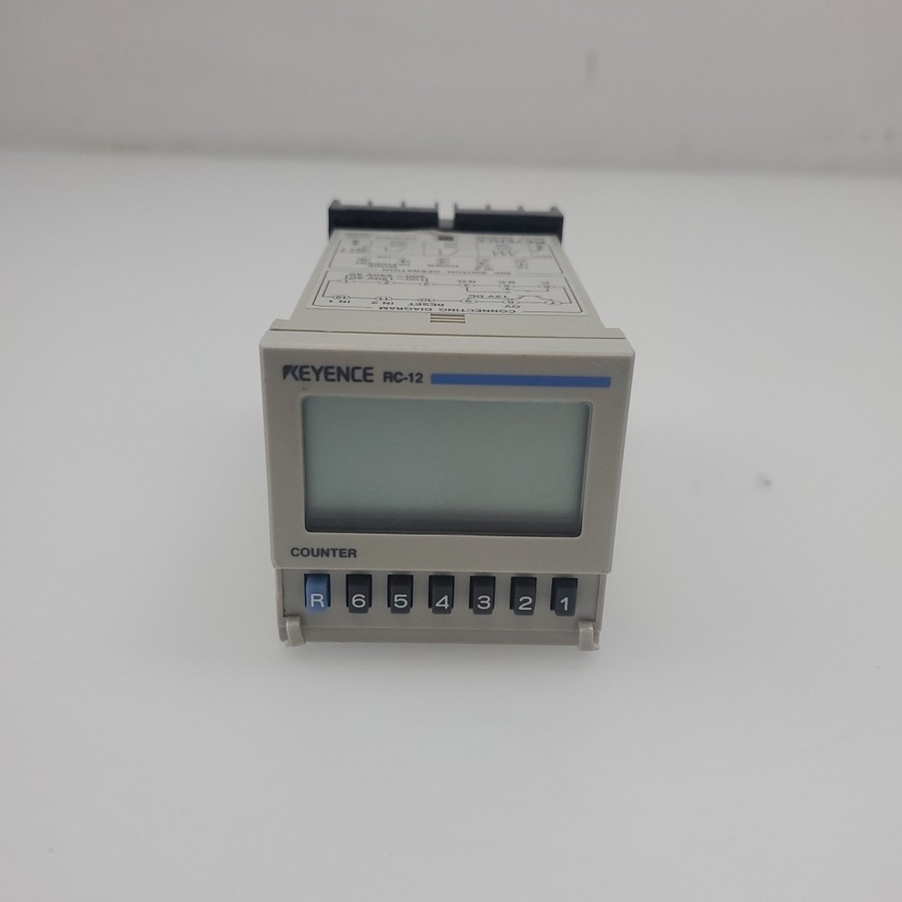 Keyence RC-12 Electronic Present Counter Missing Front Panel Cover