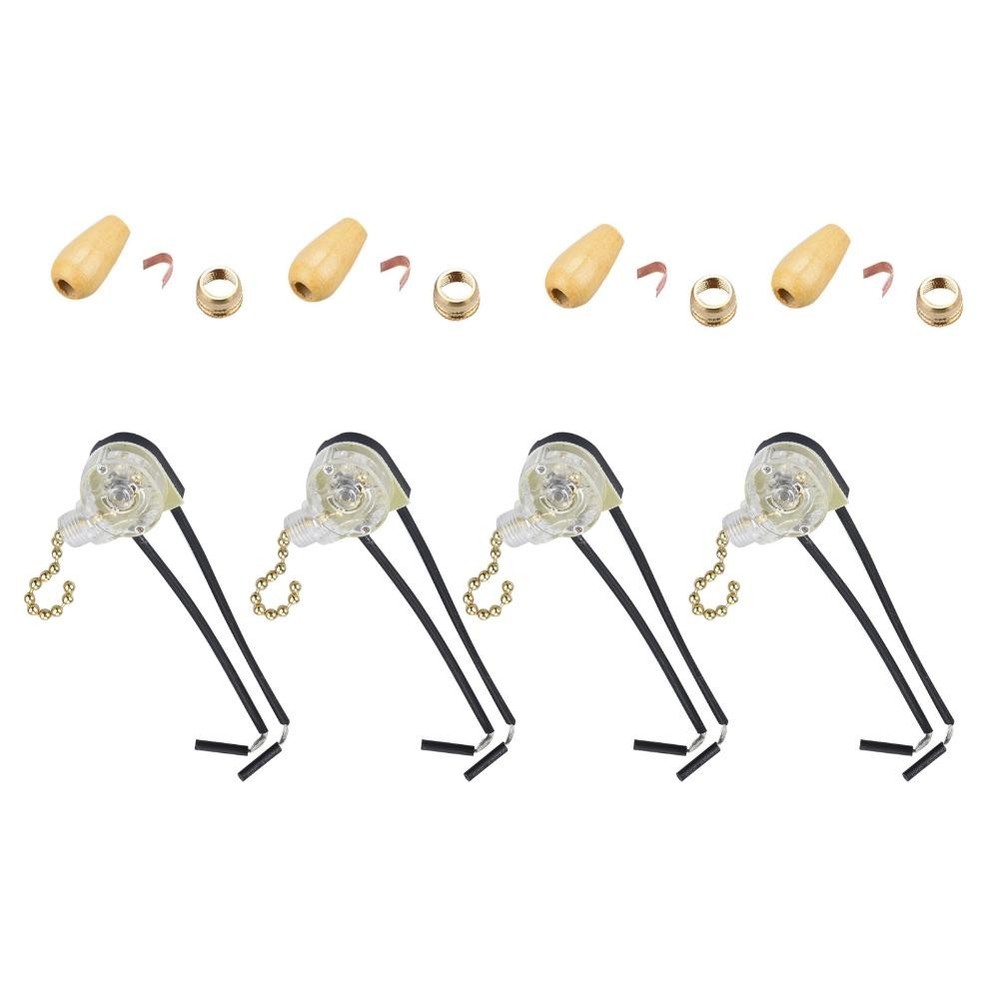 4PCS UNIVERSAL Ceiling Fan Light Wall light Replacement Pull Chain Switch NEW