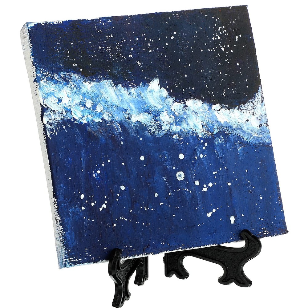24 Pcs Plastic Easel Plate Display Stands Picture Easel Holders for Frames