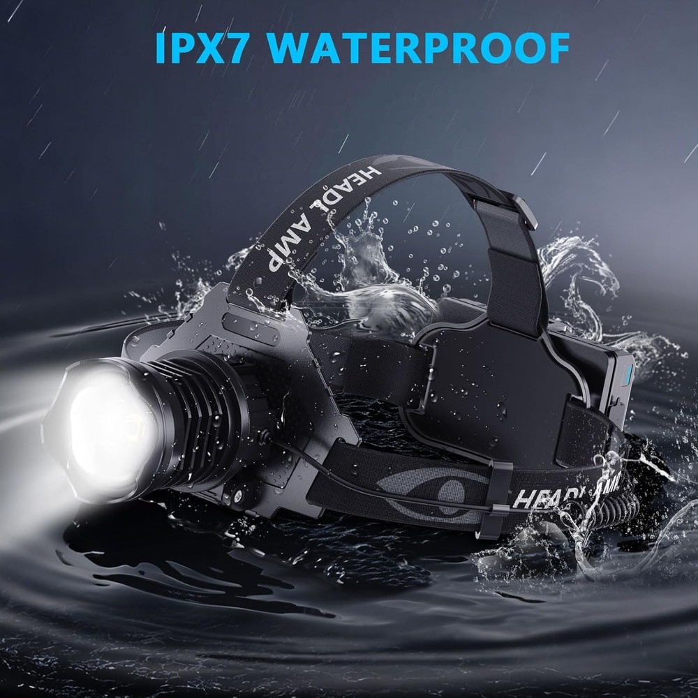 Durable Outdoor Headlamp, 5 Light Modes