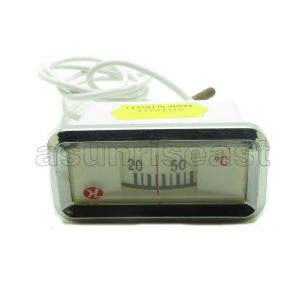 White Liquid Water Heater Temperature Meter Sensor Mechanical Scale 20-110℃