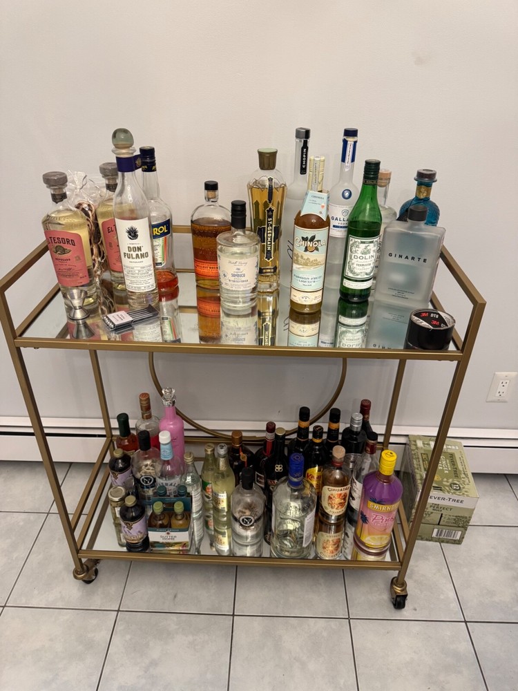 gold bar cart