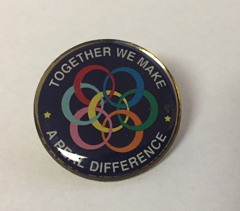 Together We Make A Real Difference Pin