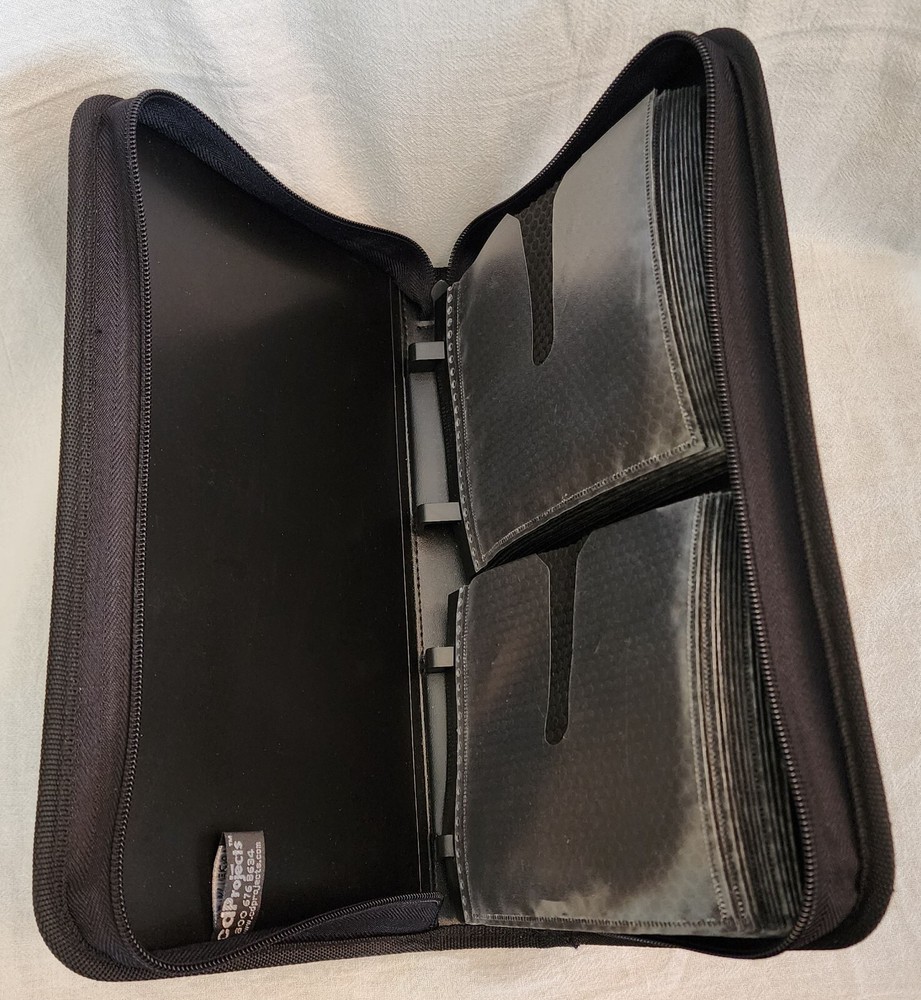 CD Projects Zippered Nylon Soft CD DVD Case - Model CCRM 264 - Holds 52 CDs DVDs