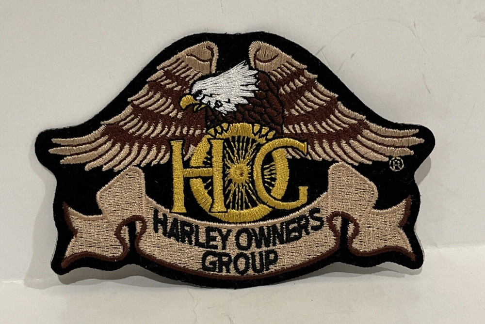 HOG HARLEY DAVIDSON Motorycycle Owners Group Embroidered Eagle Jacket 5" Patch