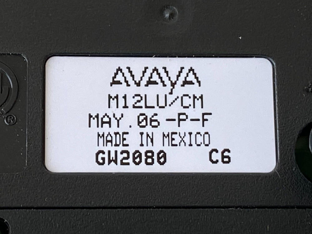 PP20: Avaya M12LU/CM Modular Headset Adapter