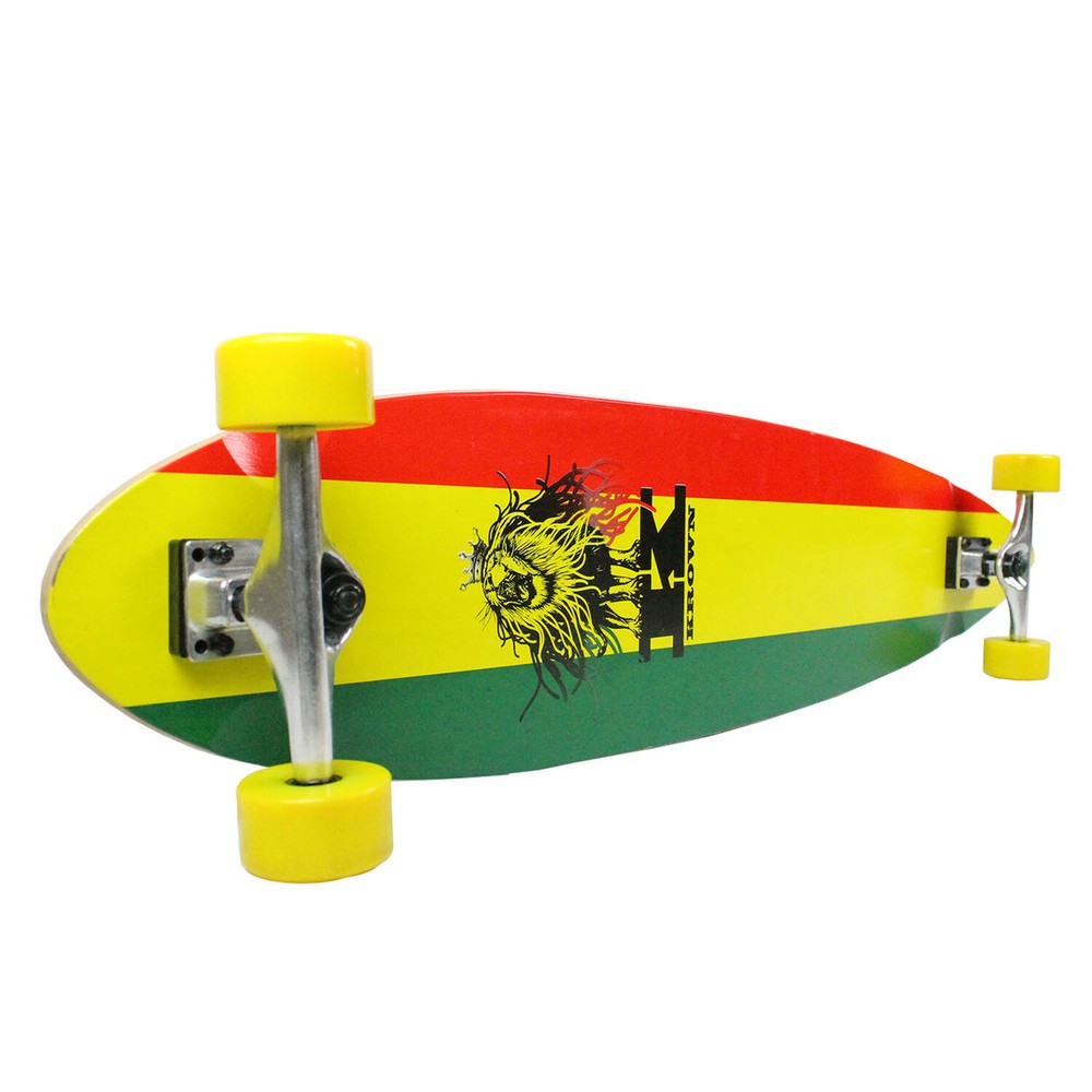 Krown Longboard Complete Pintail Rasta 9" x 43"