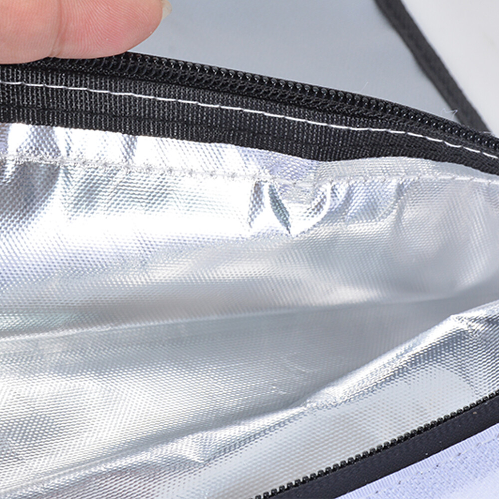 Large Fireproof Money Bag Fire Proof Document Pouch Waterproof Safe Cash Folder