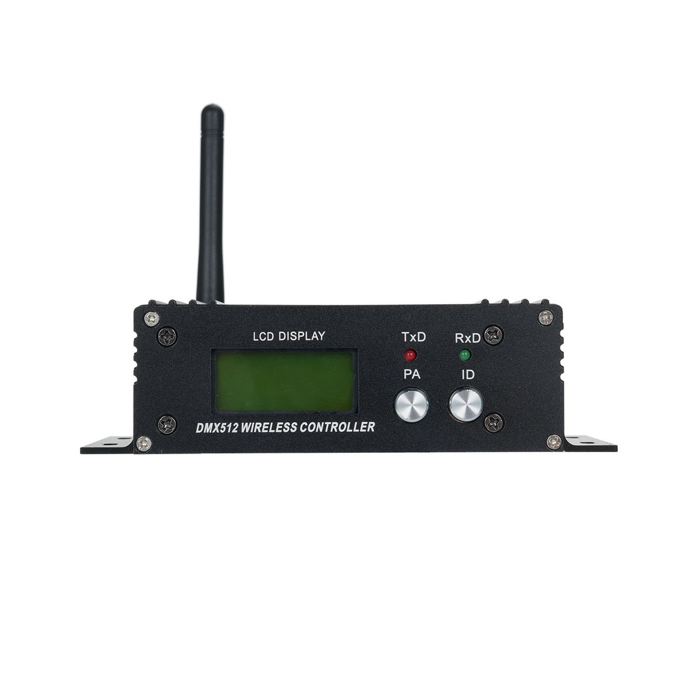 1-DMX 512 2.4G Wireless Controller Transmitter Receiver LCD Display Power